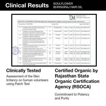 Soulflower Rosemary Lavender Hair Oil For Healthy Hair, Scalp Nourishment, Hair Growth - 100% Pure & Natural Undiluted Cold