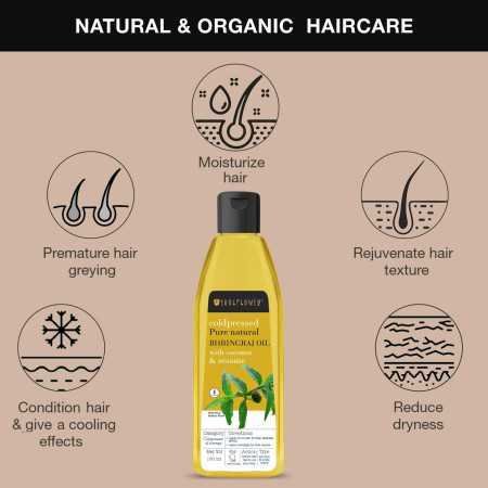 Soulflower Rosemary Lavender Hair Oil For Healthy Hair, Scalp Nourishment, Hair Growth - 100% Pure & Natural Undiluted Cold