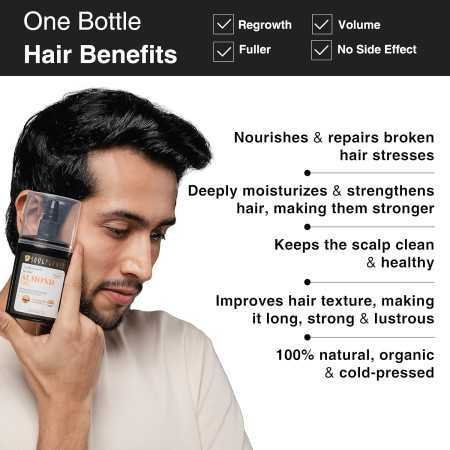 Soulflower Rosemary Lavender Hair Oil For Healthy Hair, Scalp Nourishment, Hair Growth - 100% Pure & Natural Undiluted Cold