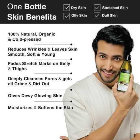 Soulflower Rosemary Lavender Hair Oil For Healthy Hair, Scalp Nourishment, Hair Growth - 100% Pure & Natural Undiluted Cold