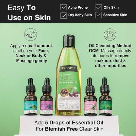 Soulflower Rosemary Lavender Hair Oil For Healthy Hair, Scalp Nourishment, Hair Growth - 100% Pure & Natural Undiluted Cold