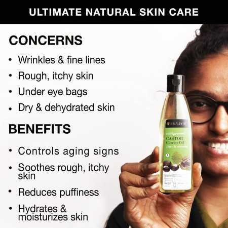 Soulflower Rosemary Lavender Hair Oil For Healthy Hair, Scalp Nourishment, Hair Growth - 100% Pure & Natural Undiluted Cold