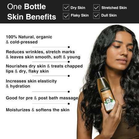 Soulflower Rosemary Lavender Hair Oil For Healthy Hair, Scalp Nourishment, Hair Growth - 100% Pure & Natural Undiluted Cold