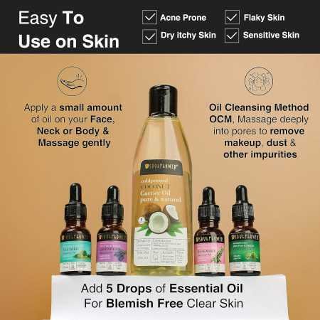 Soulflower Rosemary Lavender Hair Oil For Healthy Hair, Scalp Nourishment, Hair Growth - 100% Pure & Natural Undiluted Cold