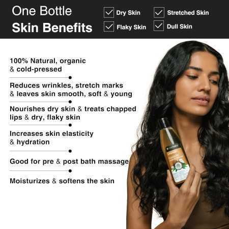 Soulflower Rosemary Lavender Hair Oil For Healthy Hair, Scalp Nourishment, Hair Growth - 100% Pure & Natural Undiluted Cold