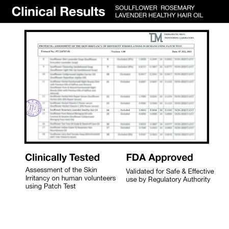 Soulflower Rosemary Lavender Hair Oil For Healthy Hair, Scalp Nourishment, Hair Growth - 100% Pure & Natural Undiluted Cold