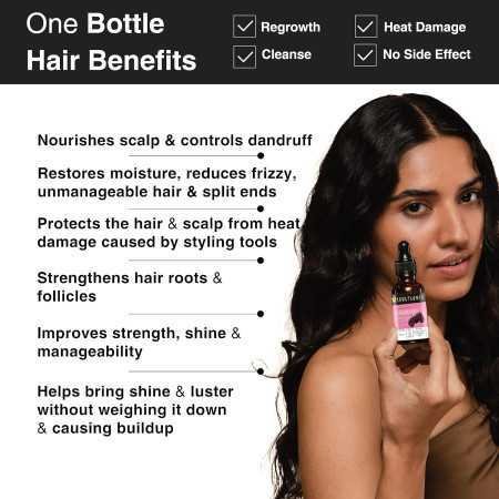 Soulflower Rosemary Lavender Hair Oil For Healthy Hair, Scalp Nourishment, Hair Growth - 100% Pure & Natural Undiluted Cold