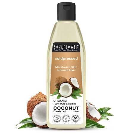 Soulflower Rosemary Lavender Hair Oil For Healthy Hair, Scalp Nourishment, Hair Growth - 100% Pure & Natural Undiluted Cold