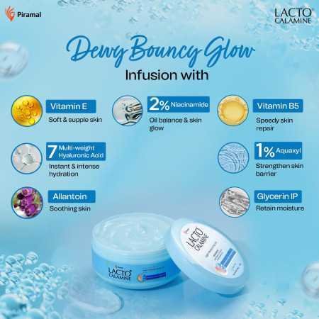 Lacto Calamine Super Light Moisturizer for Face | 150g | Moisturiser for Oily Skin with Niacinamide, Hyaluronic Acid | Face