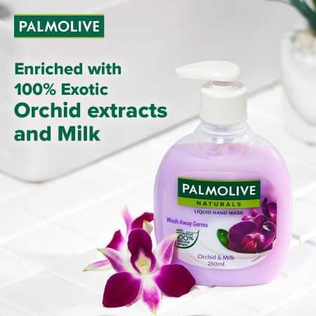 Colgate Palmolive Naturals Black Orchid & Milk Handwash Liquid, 250Ml Dispenser Bottle, Wash Away Germs, Refreshing Fragrance Colgate Palmolive Naturals Black Orchid & Milk Handwash Liquid, 250Ml Dispenser Bottle, Wash Away Germs, Refreshing Fragrance