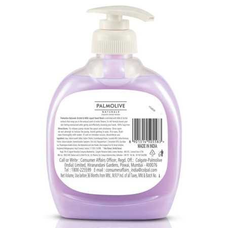 Colgate Palmolive Naturals Black Orchid & Milk Handwash Liquid, 250Ml Dispenser Bottle, Wash Away Germs, Refreshing Fragrance Colgate Palmolive Naturals Black Orchid & Milk Handwash Liquid, 250Ml Dispenser Bottle, Wash Away Germs, Refreshing Fragrance