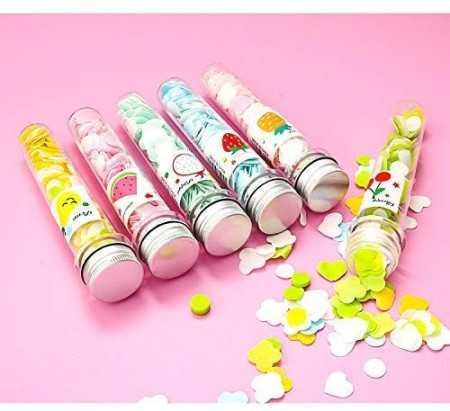 Novelty Tube Shaped Candy Bottles with Paper Soap, Assorted Colours Set Of 2