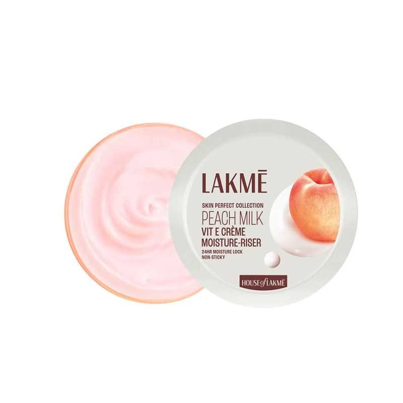 Lakme Peach Milk, Soft Creme Face Moisturizer, 100g, for Soft, Glowing Skin, with Vitamin E & Peach Milk Extract, 24Hr Moisture