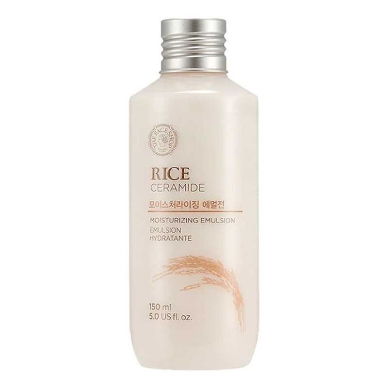 The Face Shop Rice&Ceramide Moisturizing Emulsion With Rice Extracts|Light Weight Emulsion|Locks Moisture For 12 Hours,For Soft