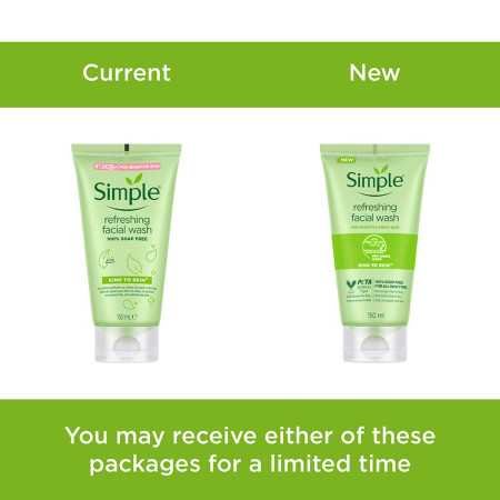 Simple Kind To Skin Refreshing Facial Wash 150 Ml & Hydrating Light Moisturiser| Face Cream for All Skin Types|125 ml Simple Kind To Skin Refreshing Facial Wash 150 Ml & Hydrating Light Moisturiser| Face Cream for All Skin Types|125 ml