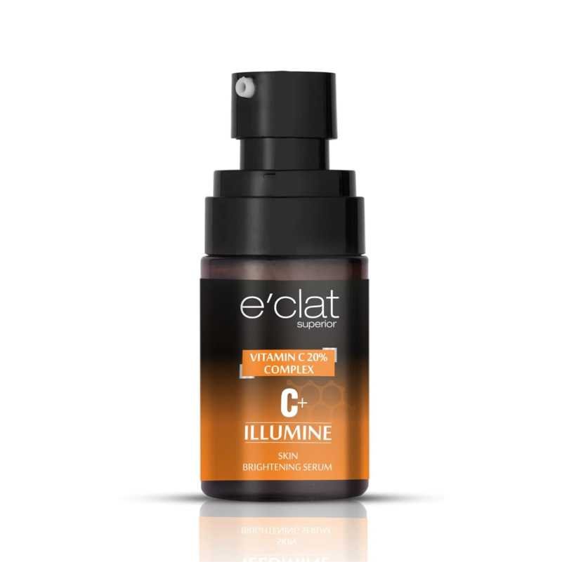 e'clat superior vitamin C 20% Serum with Vitamin E, Hyaluronic acid, Ferulic acid for skin Brightening, Anti aging, Sun e'clat superior vitamin C 20% Serum with Vitamin E, Hyaluronic acid, Ferulic acid for skin Brightening, Anti aging, Sun