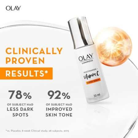 Olay Vitamin C Face Serum with Niacinamide l Even Glow & Smooth Texture l Normal, Oily, Dry & Combination Skin l Parabens & Olay Vitamin C Face Serum with Niacinamide l Even Glow & Smooth Texture l Normal, Oily, Dry & Combination Skin l Parabens &