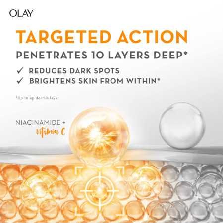 Olay Vitamin C Face Serum with Niacinamide l Even Glow & Smooth Texture l Normal, Oily, Dry & Combination Skin l Parabens & Olay Vitamin C Face Serum with Niacinamide l Even Glow & Smooth Texture l Normal, Oily, Dry & Combination Skin l Parabens &