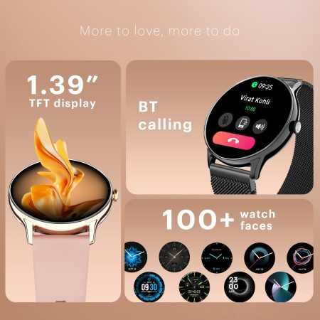 Noise Twist Go Round dial Smartwatch with BT Calling, 1.39" Display, Metal Build, 100+ Watch Faces, IP68, Sleep Tracking, 100+