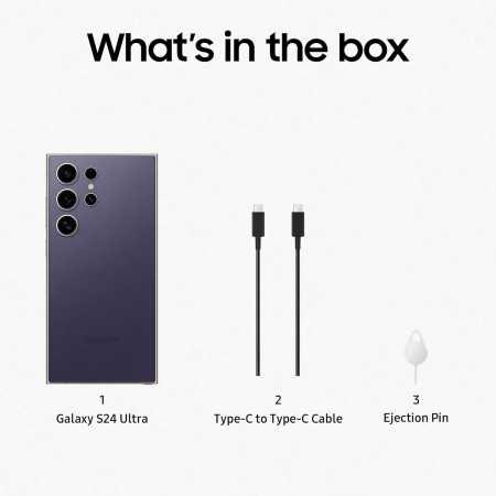 Samsung Galaxy S24 Ultra 5G AI Smartphone (Titanium Gray, 12GB, 256GB Storage)