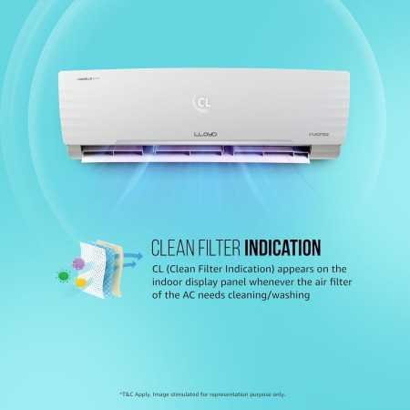 Lloyd 1.5 Ton 3 Star Inverter Split AC (5 in 1 Convertible, Copper, Anti-Viral + PM 2.5 Filter, 2023 Model, White with Chrome