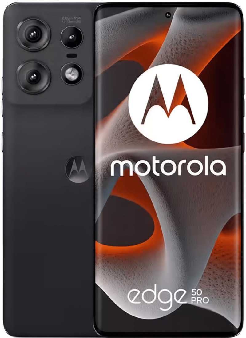 Motorola Edge 50 Pro 5G with 68W Charger (Black Beauty, 8GB RAM, 256GB Storage)| 16GB (8+8) RAM with RAM Boost | 50MP+13MP+10MP