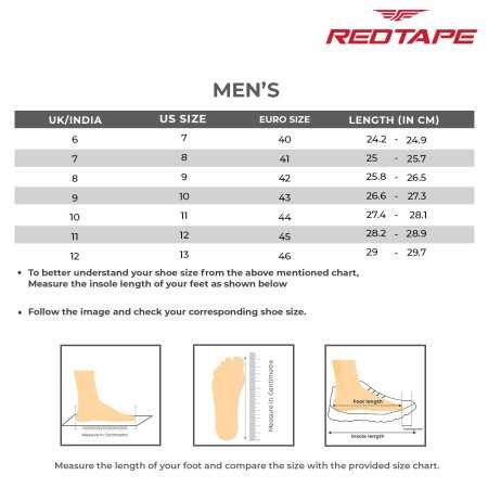 Red Tape Casual Sneaker Shoes for Men | Elegantly Rounded Front, Soothing Insole & Impact-Resistant Comfort Red Tape Casual Sneaker Shoes for Men | Elegantly Rounded Front, Soothing Insole & Impact-Resistant Comfort