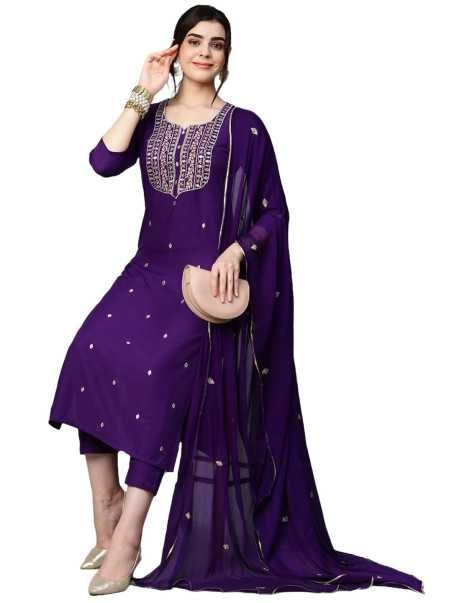 GoSriKi Women's Kurta with Pant & Dupatta