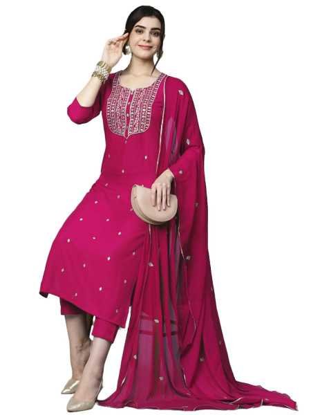 GoSriKi Women's Kurta with Pant & Dupatta GoSriKi Women's Kurta with Pant & Dupatta