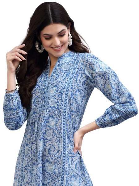 rytras Women's Floral Printed Cotton Top