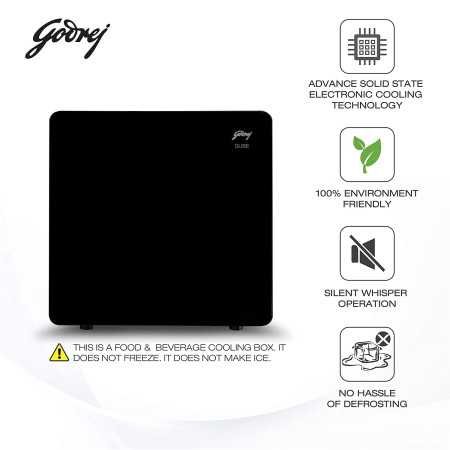 Godrej 30 L Qube Personal Standard Single door Cooling Solution (TEC Qube 30L HS Q103, Black)