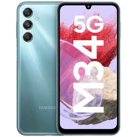 Samsung Galaxy M34 5G (Prism Silver,6GB,128GB)|120Hz sAMOLED Display|50MP Triple No Shake Cam|6000 mAh Battery|4 Gen OS Upgrade