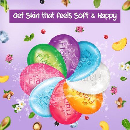 Fiama Gel Bar Celebration Pack With 5 unique Gel Bars & Skin Conditioners For Moisturized Skin, 625g (125g - Pack of 4+1), Soap