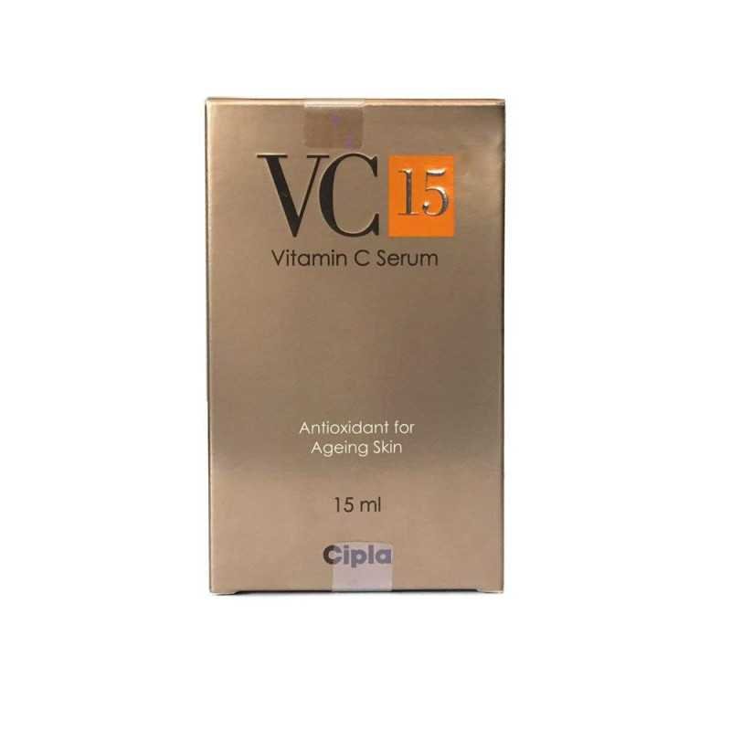Cipla VC 15 Vitamin C Serum | Rich in Antioxidants for Ageing Skin | 15ml