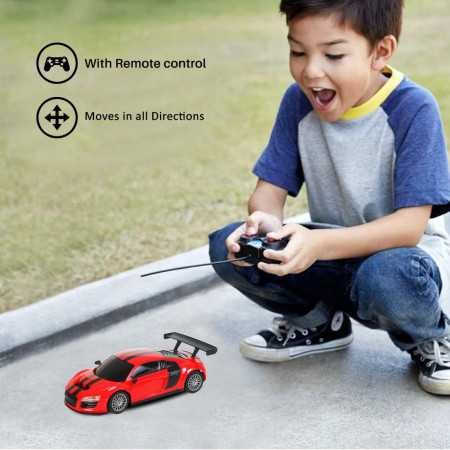 Wembley RC Car Rechargeable Remote Control Car for Kids Mini 1:24 Scale High Speed Racing Car - Black Wembley RC Car Rechargeable Remote Control Car for Kids Mini 1:24 Scale High Speed Racing Car - Black
