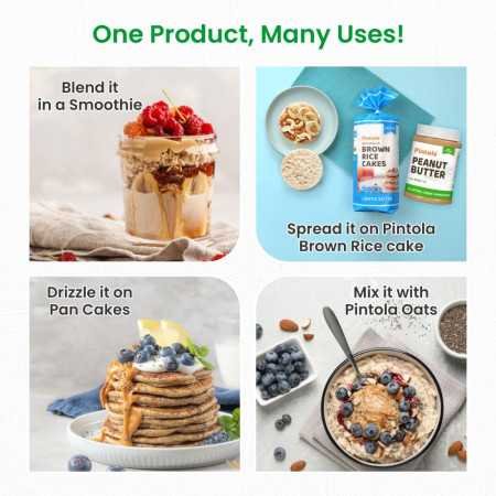 Pintola All Natural Peanut Butter Crunchy 1kg | Unsweetened | 30g Protein | Vegan Peanut Butter, 100% Pure Roasted Peanuts | Non Pintola All Natural Peanut Butter Crunchy 1kg | Unsweetened | 30g Protein | Vegan Peanut Butter, 100% Pure Roasted Peanuts | Non