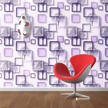 wolpin Wall Stickers Wallpaper DIY Decal (45 x 500 cm) 3D Frames PVC DIY Self Adhesive, Active Blue