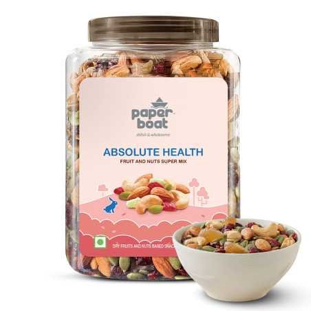 Paper Boat Absolute Health Dry Fruits Mix, Premium Trail Mix | Healthy Mixed Nuts with Dry Fruits | Almonds | Cashews |