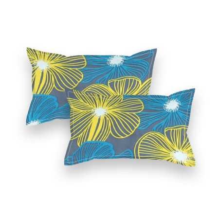 NEW LEAF Premium Cotton Elastic Fitted Bedsheets with 2 King Size Pillow Covers Double Bed with All Around Elastic Supersoft