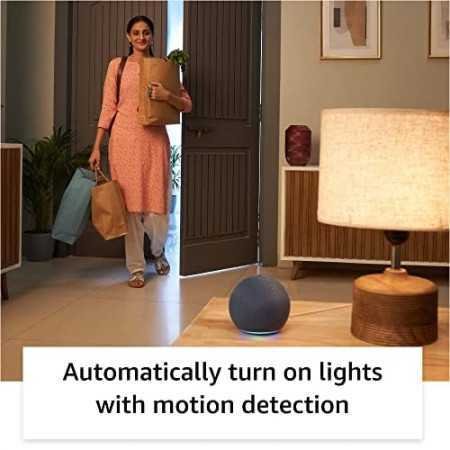 Amazon Echo Dot (5th Gen) | Smart speaker with Bigger sound, Motion Detection, Temperature Sensor, Alexa and Bluetooth| Blue