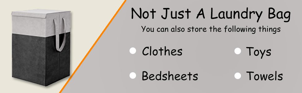 PrettyKrafts Laundry Basket for Clothes with lid & Handles (75 LTR) - Black