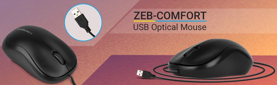 USB Optical Mouse, USB Mouse , zebronics USB Optical Mouse