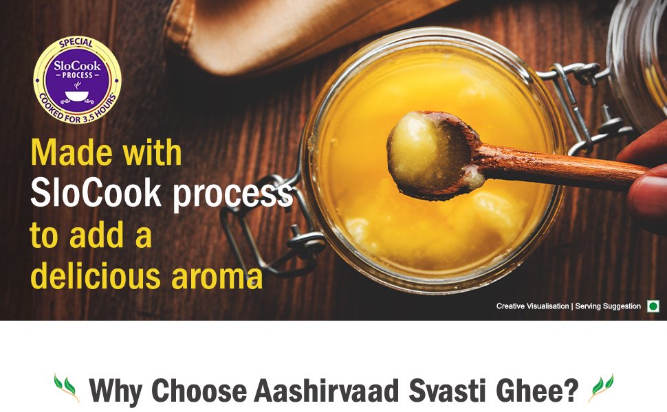 aashirvaad cow ghee premium ghee strong immunity mom's food kesari with ghee