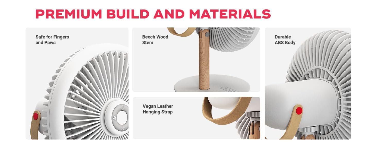 rechargeable table fan portable small mini light remote with fans high speed compact controlled