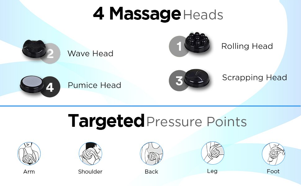 4 Massage Heads