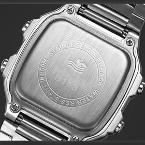 stainless steel watch