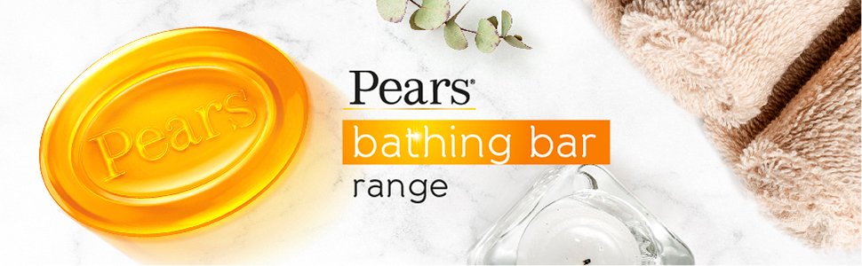 Pears Moisturising Bathing Bar Soap with Glycerine Pure & Gentle - For Golden Glow