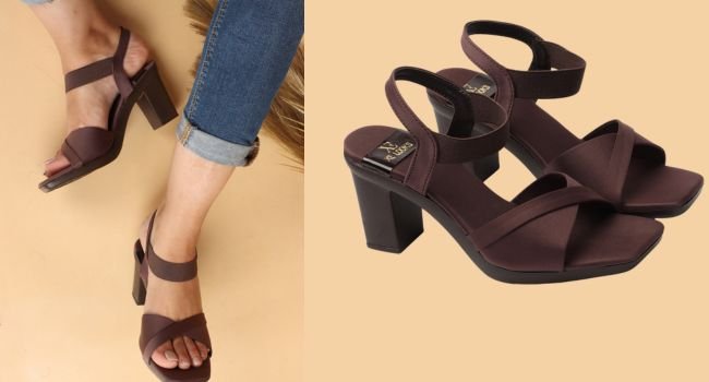 Elegant High Heel Design Adjustable Support Straps Comfort Cushioned Insole Sturdy Block Heel