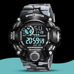 B099ZNZJMW- Shocknshop Digital Sports Multi Functional Black Dial Watch for Mens Boy SPN-FOR1