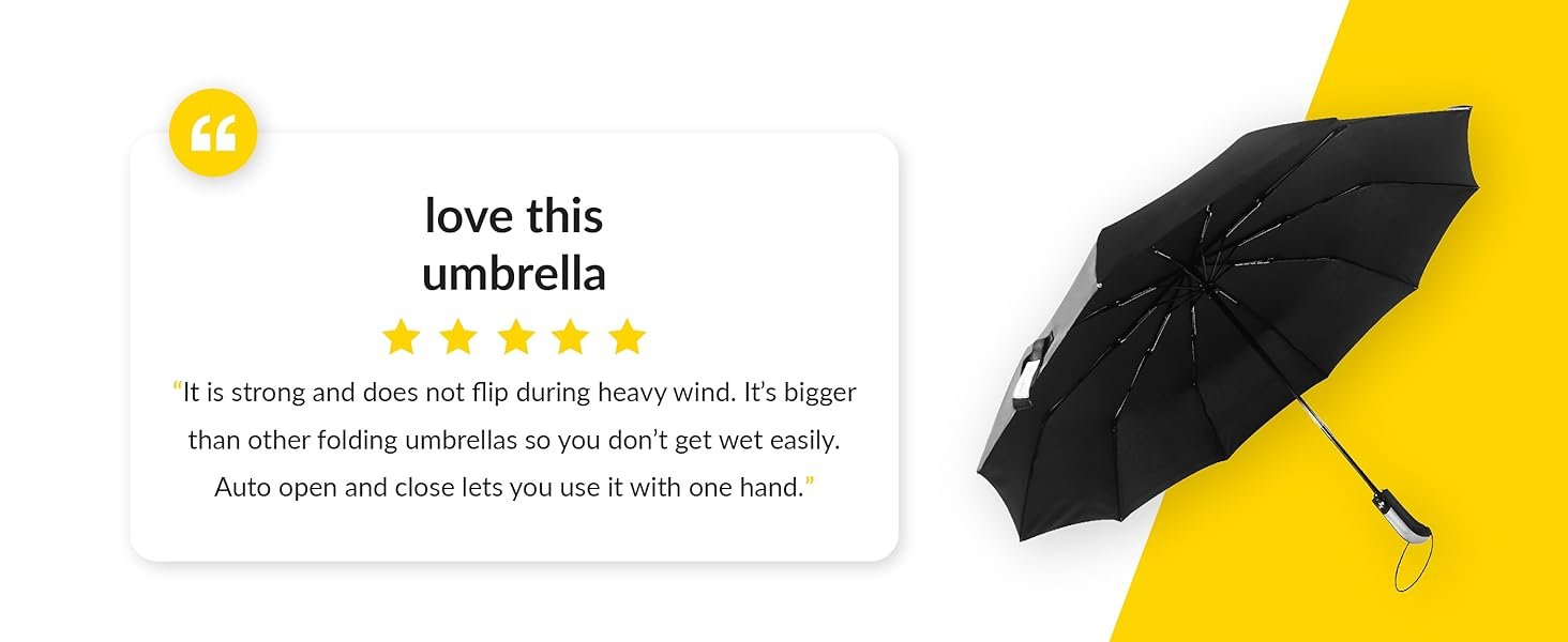 hero image 23 inch black umbrella
